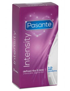 Pasante Intensity Ribs&Dots preservativos 12 unidades