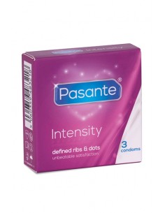 Pasante Intensity Ribs&Dots  preservativos 3 unidades